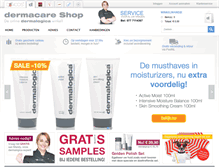 Tablet Screenshot of dermacareshop.nl